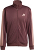 Dres męski adidas Sportswear Basic 3-Stripes French Terry brązowy JI8872