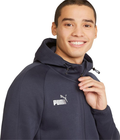 Bluza męska Puma TeamFinal Casuals Hooded granatowa 657383 06