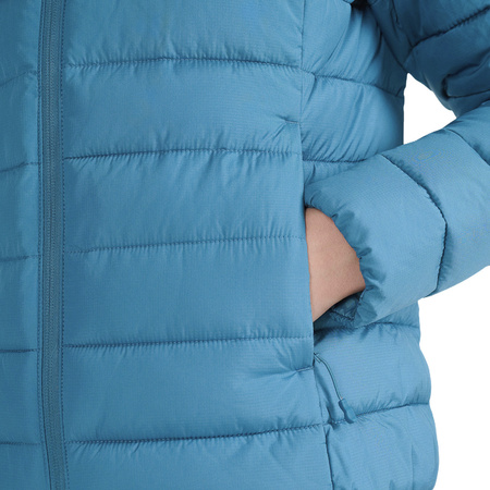 Kurtka damska puchowa 4F F580 niebieska 4FWAW25TDJAF580 46S