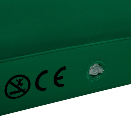 Materac welurowy jednoosobowy turystyczny kempingowy Nils Camp NC2801 zielony 191x73x22 cm