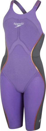 Damski strój pływacki Speedo LZR INTENT OPBK KSKN AF miami lilac/usa charcoal/rose gold rozmiar 26
