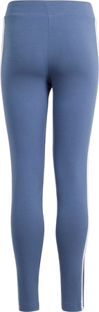 Legginsy dla dzieci adidas Essentials 3-Stripes Cotton Tights niebieskie IS2633