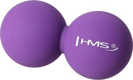 Piłka do masażu HMS blc02 violet lacrosse podwójna