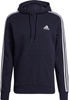 Bluza męska adidas Essentials Fleece 3-Stripes Hoodie granatowa GK9073