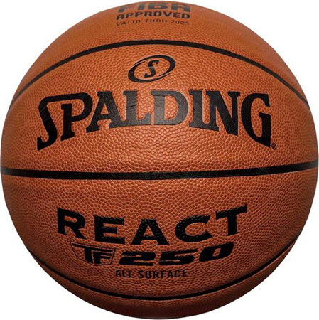 Piłka do koszykówki Spalding React TF-250 Logo Fiba 76967Z