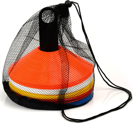 Pachołki znaczniki stożkowe stojak TT50-19 SMJ sport 50 sztuk