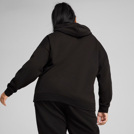 Bluza damska z kapturem kangurka Puma ESS Comfort Hoodie FL czarna 682384 01
