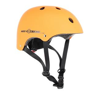 Kask rowerowy na rolki deskorolkę Nils Extreme MTV12 pomarańczowy matowy rozmiar S (53-55 cm)