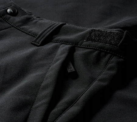 Męskie spodnie trekkingowe turystyczne softshellowe Hi-Tec Celio czarne XXL