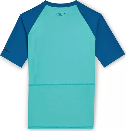 Dziecięca koszulka uv O'neill ESSENTIALS CALI S/SLV SKINS neon blue rozmiar 10