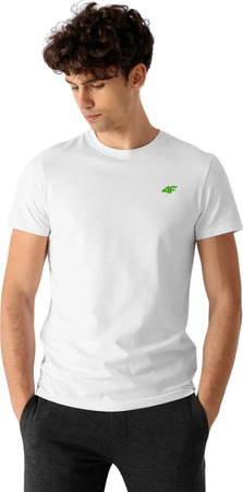 Koszulka męska 4F M1895 3pak granatowa, zielona, biała 4FWSS24TTSHM1895 90S