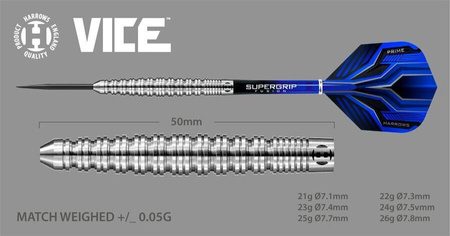 Rzutki Harrows Vice 90% Steeltip