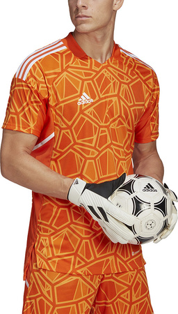 Koszulka męska Condivo 22 Goalkeeper Jersey Short Sleeve pomarańczowa HB1621