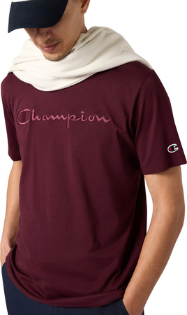 Koszulka męska Champion SS Tee bordowa 220273 RS522
