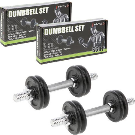 Hantle żeliwne 2x7kg HMS sg02