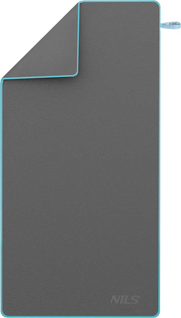 Ręcznik turystyczny z mikrofibry szybkoschnący Nils NCR13 ciemnoszary 200x90 cm