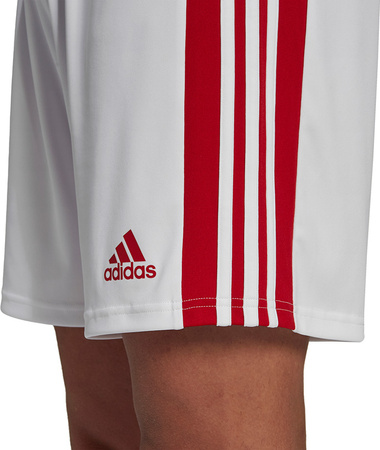 Spodenki treningowe krótkie męskie adidas Squadra 21 Shorts biało-czerwone adidas GN5770