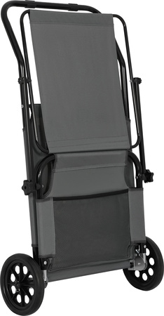 Leżak ogrodowy plażowy basenowy kempingowy składany Nils Camp NC3307 szary