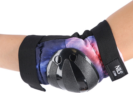 Zestaw ochraniaczy na kolana łokcie nadgarstki dla młodzieży na rolki deskorolkę hulajnogę Nils Extreme H734 czarne rozmiar L