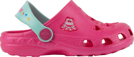 Chodaki sandały klapki dla dzieci Coqui Little Frog fuksja-mięta 8701-100-3644A/8701-100-3644