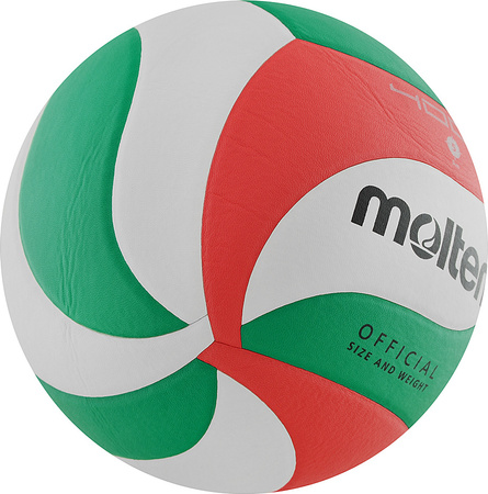 Piłka siatkowa Molten V5M4000-X/DE biało-czerwono-zielona