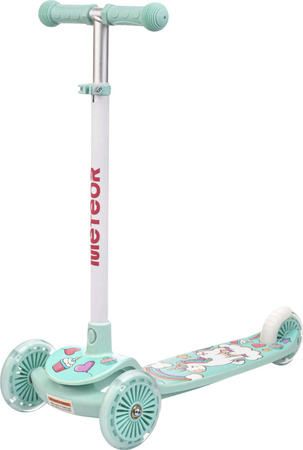 Hulajnoga Meteor trójkołowa Funny miętowa 17749