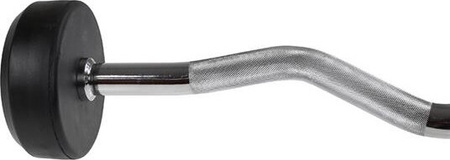 Sztanga/gryf stały łamany gumowany HMS GSL-15 15 kg