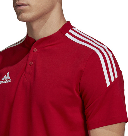 Koszulka męska adidas Condivo 22 Polo czerwona H44107