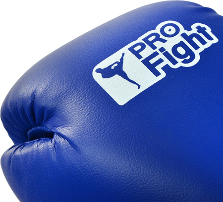 Rękawice bokserskie Profight skóra Dragon niebieskie