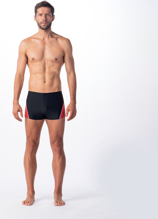 Męskie Bokserki Kąpielowe Helder black/fiery red rozmiar L