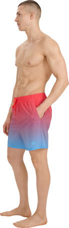 Spodenki kąpielowe męskie 4F M132 koralowo-niebieskie 4FWSS25UBDSM132 63S