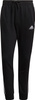 Spodnie męskie adidas Essentials Tapered Cuff 3 Stripes czarne GK8831