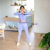 Hula hop z wypustkami i obciążnikiem One Fitness oha02 fioletowe
