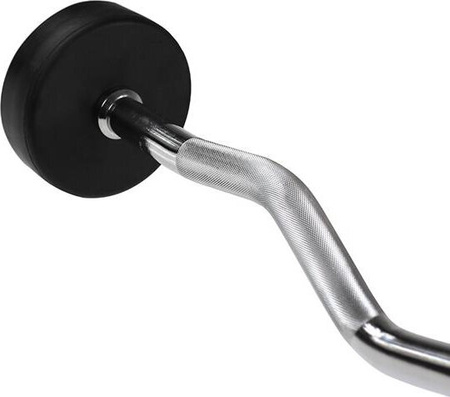 Sztanga/gryf stały łamany gumowany HMS GSL-15 15 kg