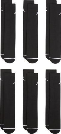 Skarpety Jordan Everyday Cushioned Crew Socks 6 par czarne HV6228 010