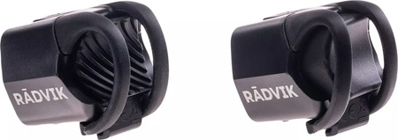 Lampka rowerowa oświetlenie lampa Radvik Lyra zestaw 2 sztuk