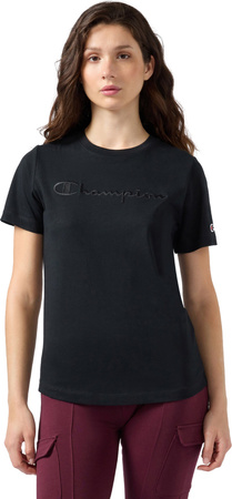 Koszulka damska Champion SS Tee czarna 118382 KK001