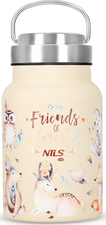 Butelka turystyczna na wodę stalowa Nils Camp NC3806 forest 520ML