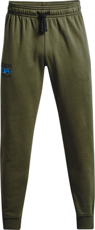 Spodnie męskie Under Armour Rival Flc Signature khaki 1366366 390