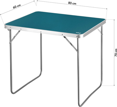 Stół kempingowy turystyczny składany Nils Camp NC3401 niebieski 80x60x70 cm