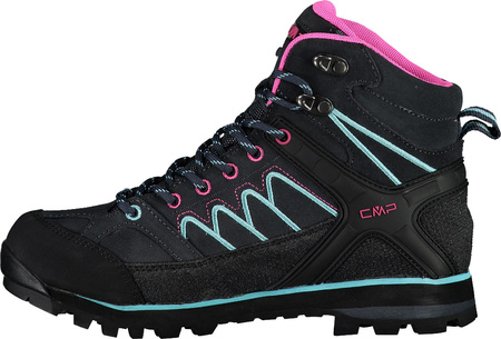 Buty trekkingowe damskie CMP Moon Mid WP szaro-różowo-błękitne 31Q479633UL