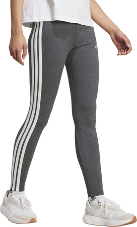 Legginsy damskie adidas Essentials 3-Stripes Cotton szare JZ3299