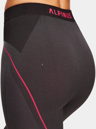 Spodnie termoaktywne damskie Alpinus Tactical Mora grafitowo-różowe SI8933 - SI8936
