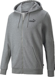 Bluza męska Puma ESS  Tape Full-Zip Hoodie TR szara 848768 03