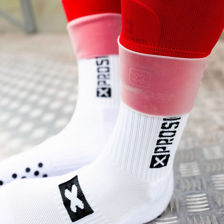 Opaski silikonowe do ochraniaczy piłkarskich Proskary przeźroczyste