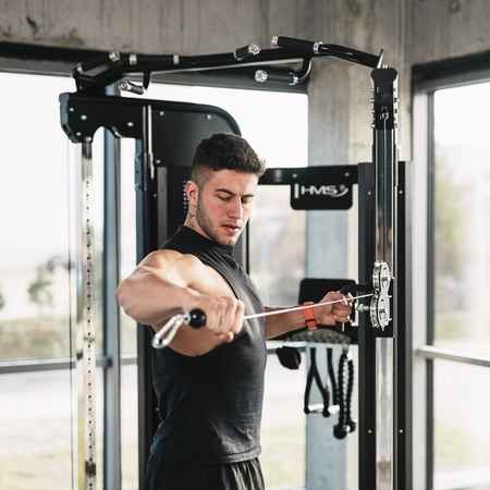 ARES PRO BRAMA DO ĆWICZEŃ Z WYCIĄGIEM I STOSEM COMMERCIAL HMS