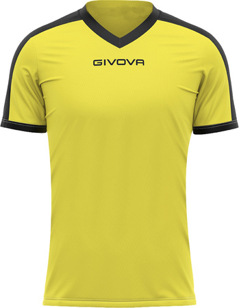 Koszulka Givova Revolution Interlock żółto-czarna MAC04 0710