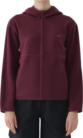 Bluza polarowa damska 4F F355 burgund 4FWAW25TFLEF355 60S