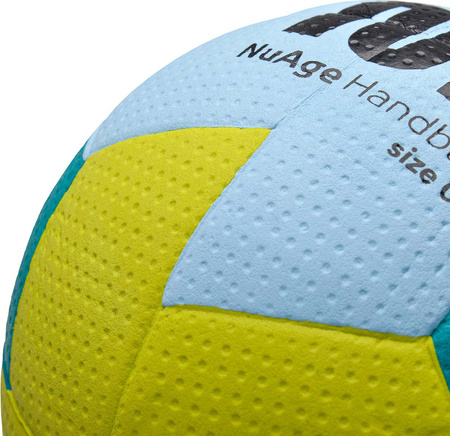 Piłka ręczna Meteor Nuage Mini 0 niebiesko-żółta 16696