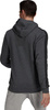 Bluza męska adidas Essentials Fleece 3-Stripes Hoodie ciemnoszara GK9082